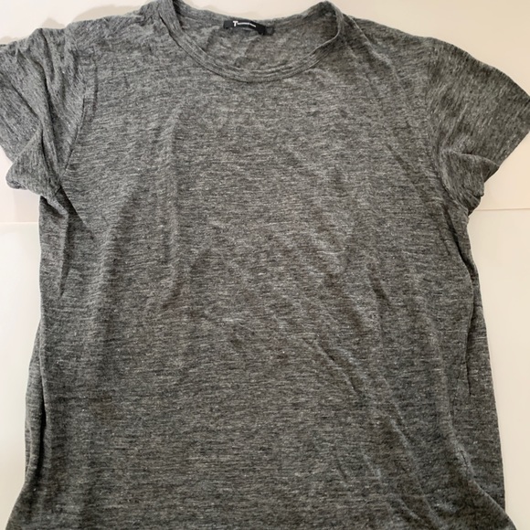 Alexander Wang Linen blend heathered grey Tee - Picture 2 of 4